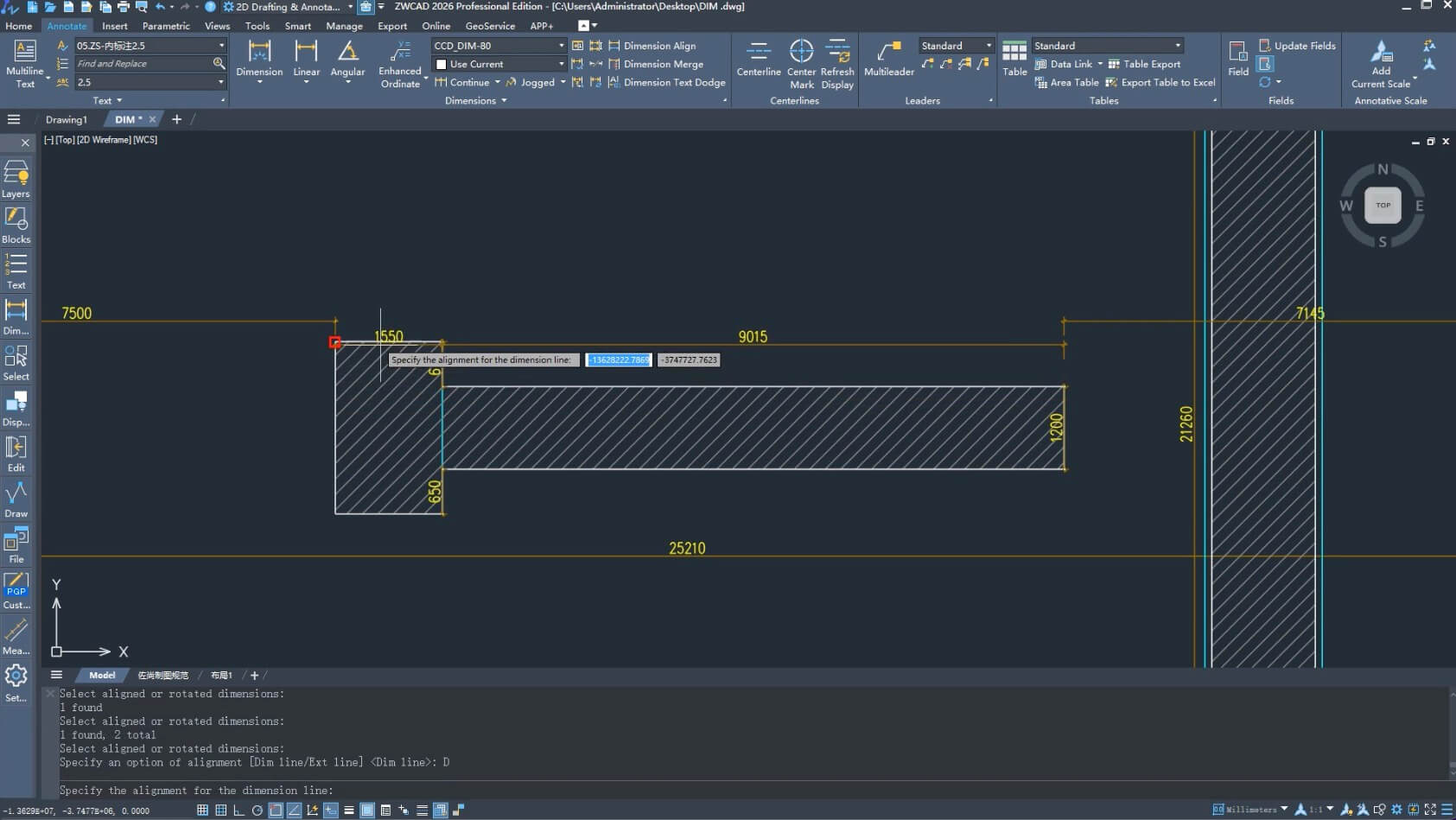 Umiesťovanie textov v ZWCAD 2026