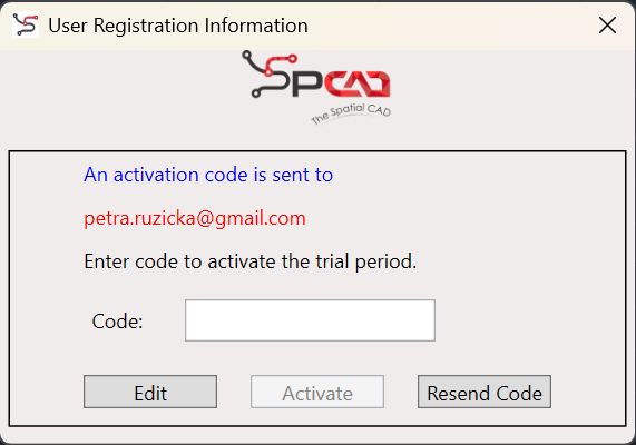 SPCAD vložení kódu